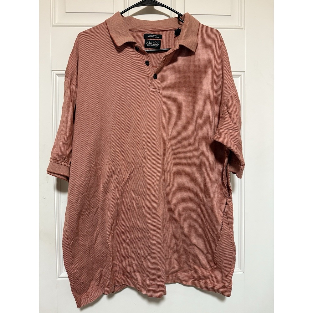 John Daly Comfort Wear polo shirt Size XL Rusty‎ Color